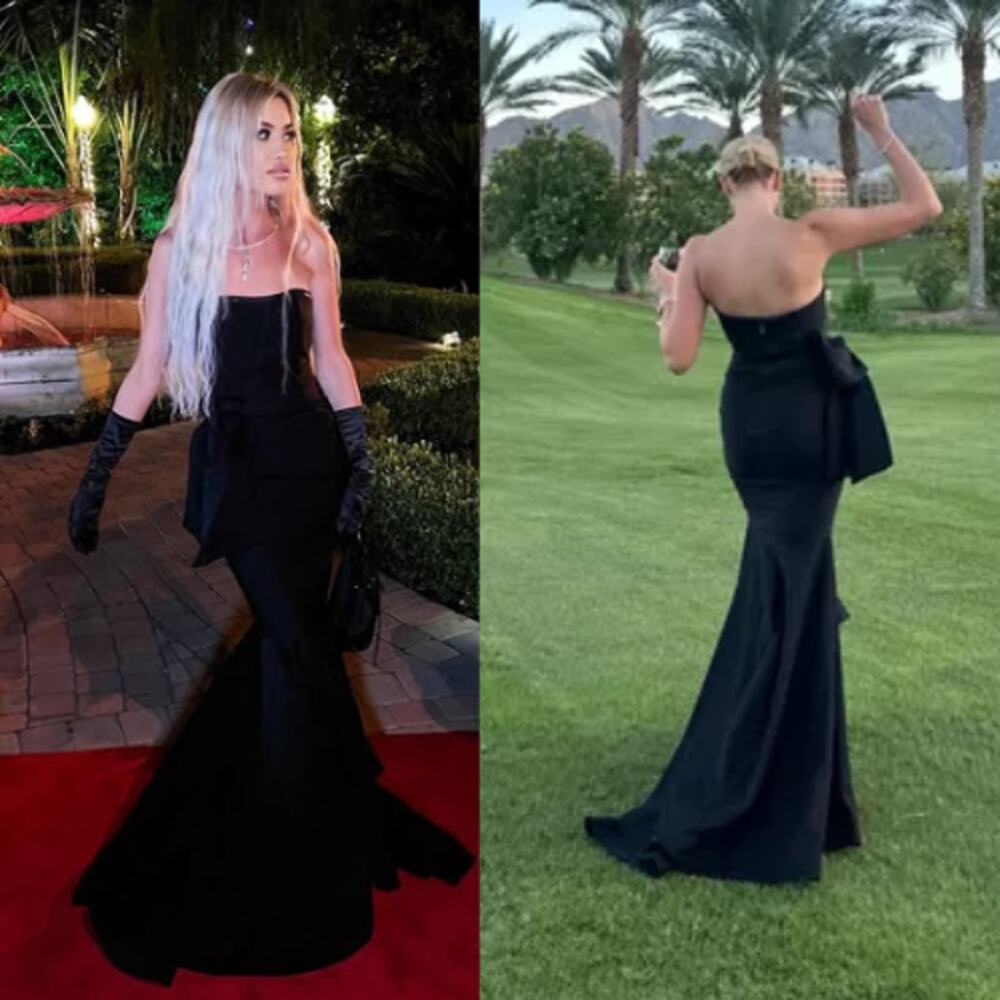 Michael Costello Black Maxi Dress